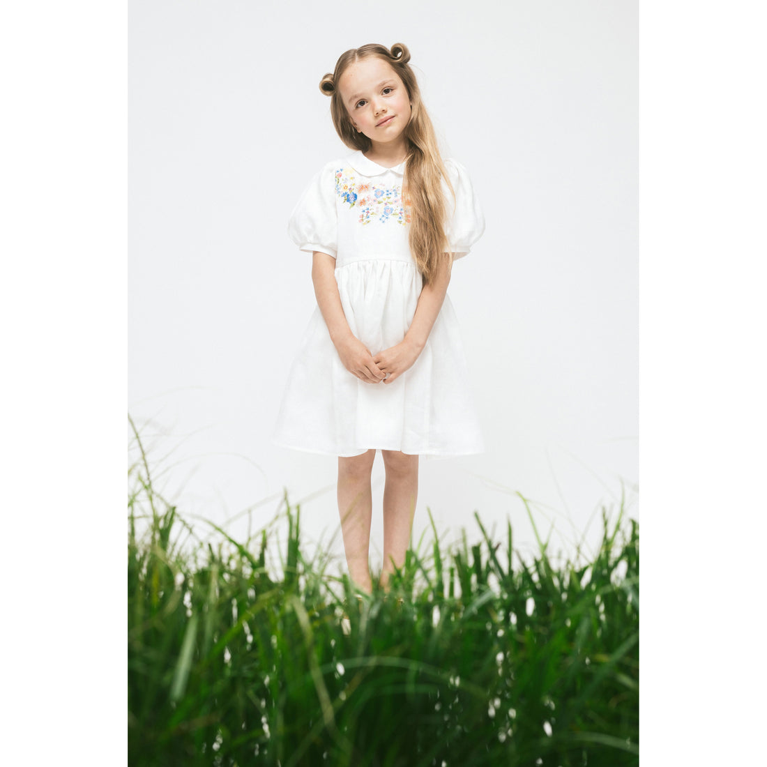 Paade Mode White Cruise Ties Linen Dress