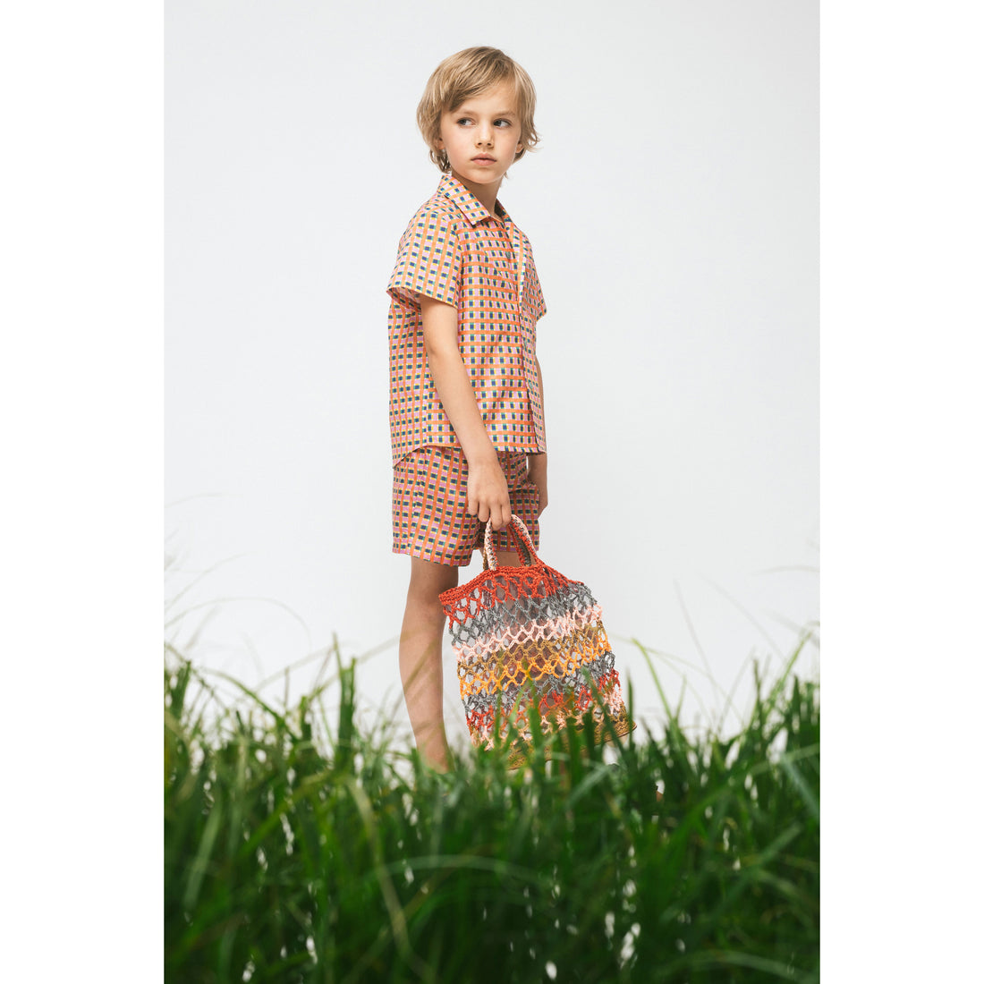 Paade Mode Orange Falter Cotton Shirt