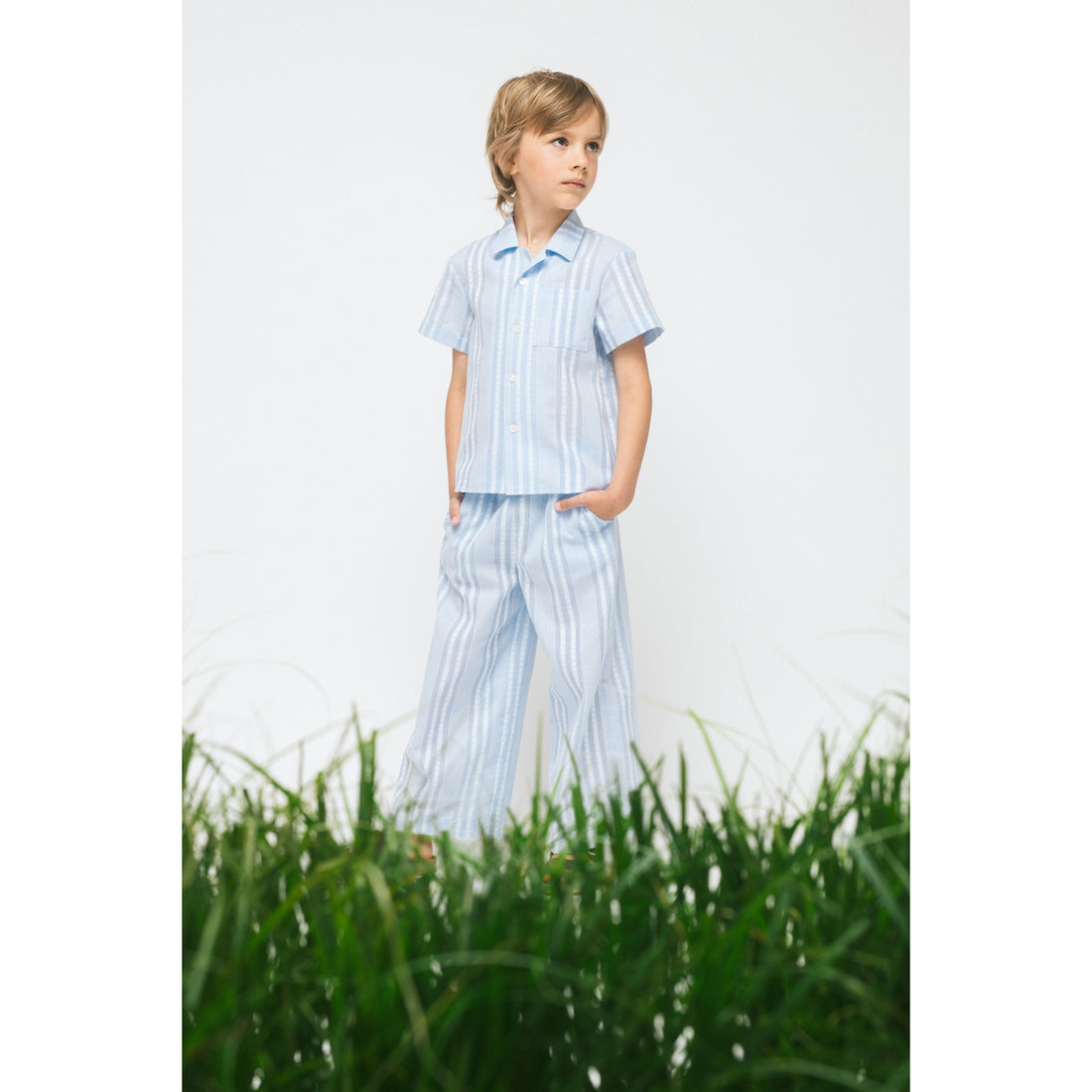 Paade Mode Blue Lagoon Cotton Shirt