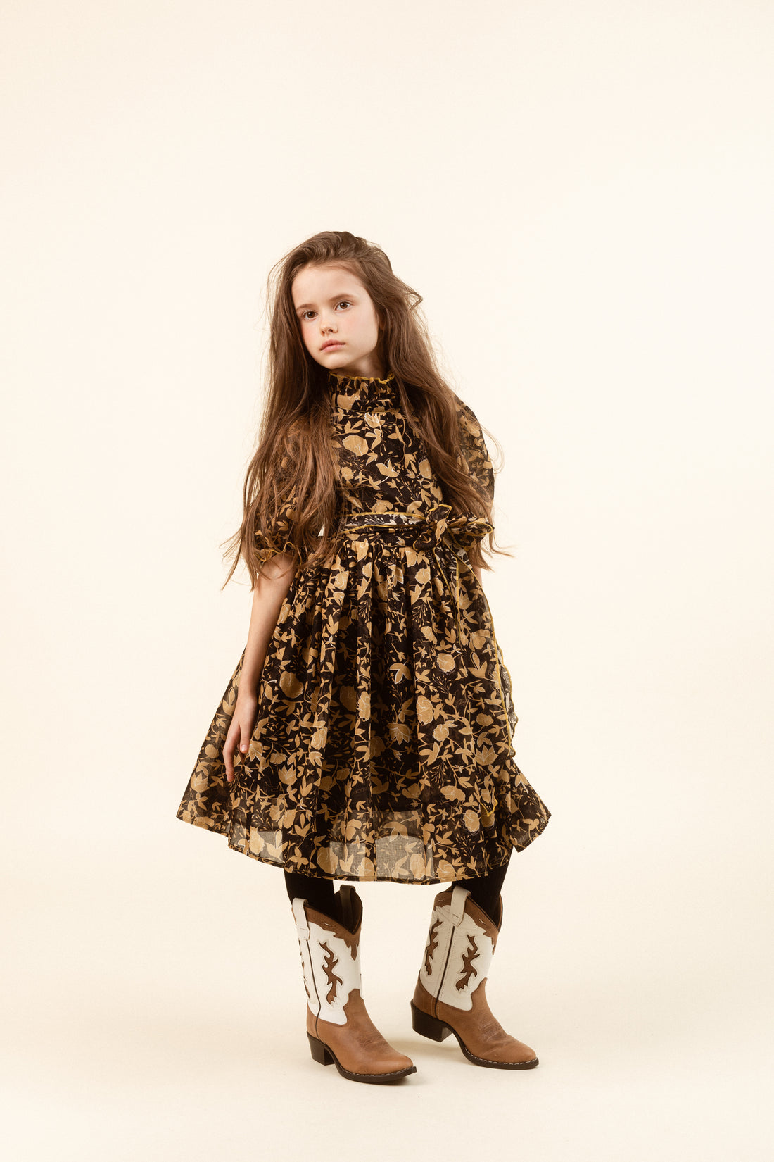 Paade Mode Black Snowball Chiffon Maxi Dress