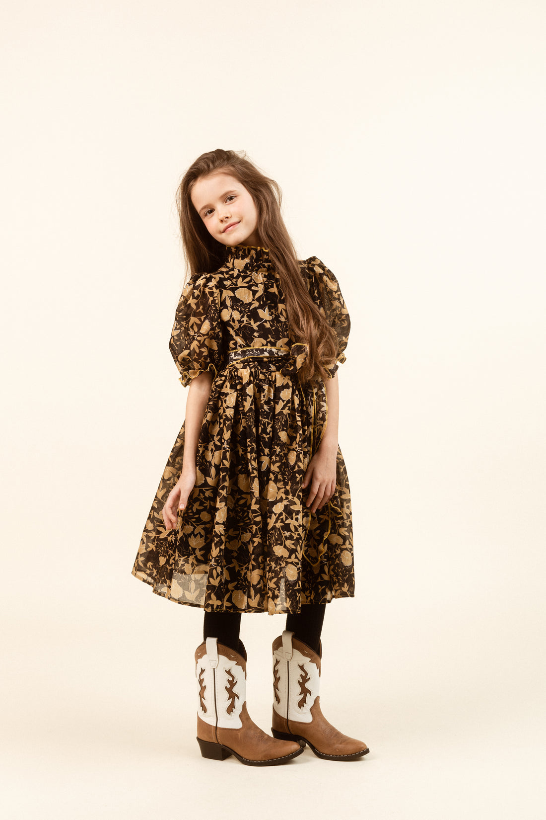 Paade Mode Black Snowball Chiffon Maxi Dress