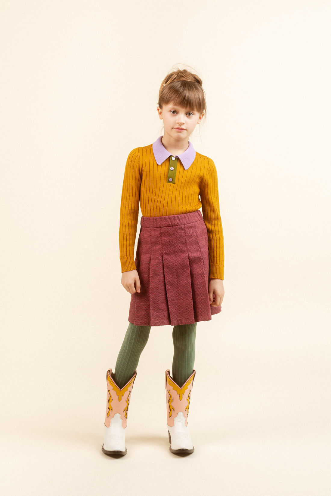 Paade Mode Pink Rose Snow Skirt