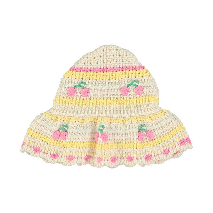 Bebe Organic Cherry Stripe Paloma Sunhat