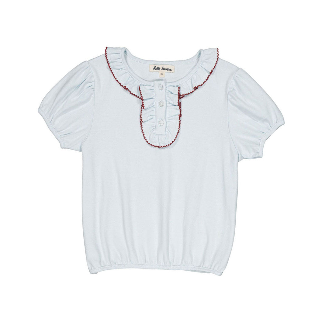 Hello Simone Ice Blue Paquerette Top