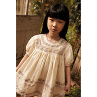 Apolina Cream Patsy Ribbons Dress