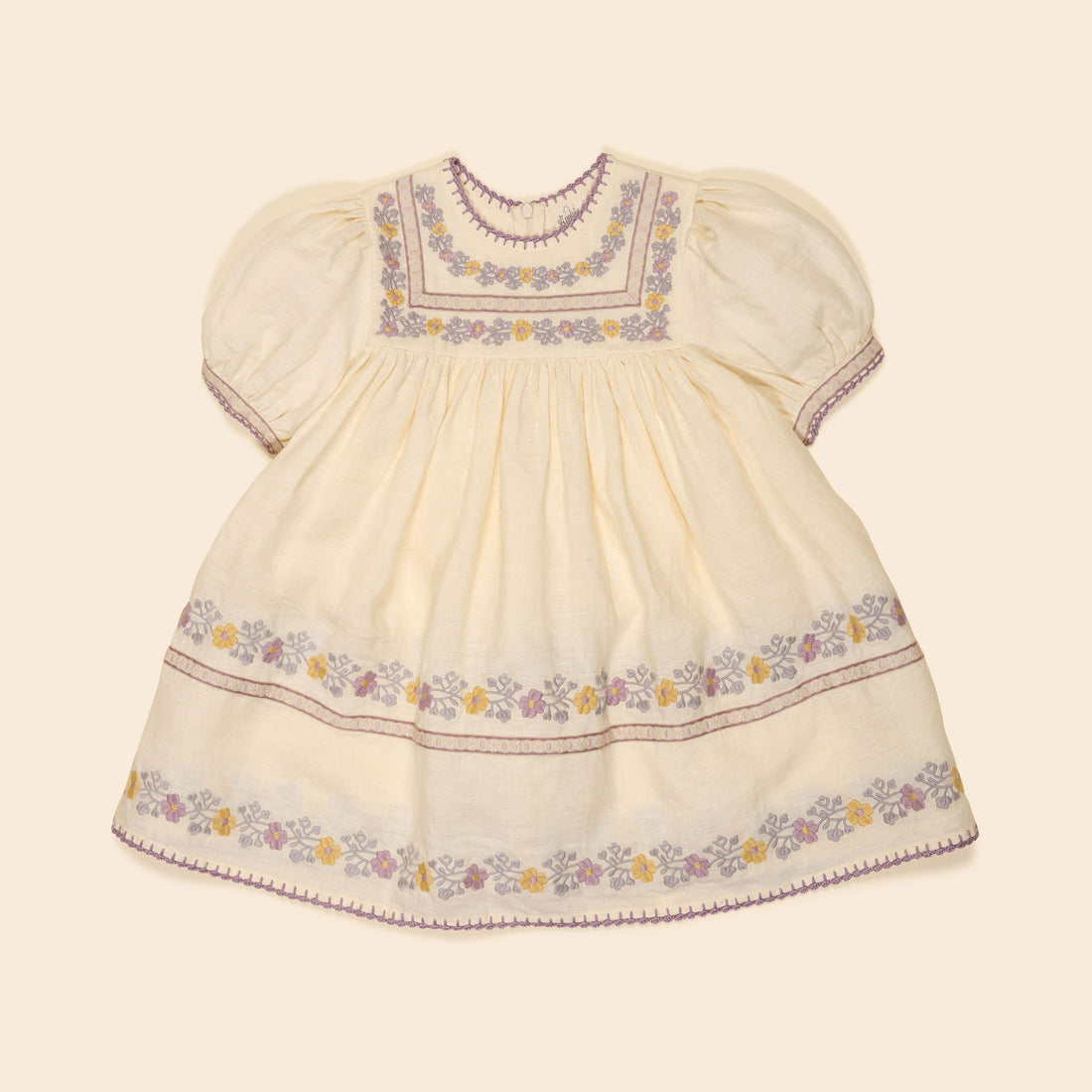 Apolina Cream Patsy Ribbons Dress