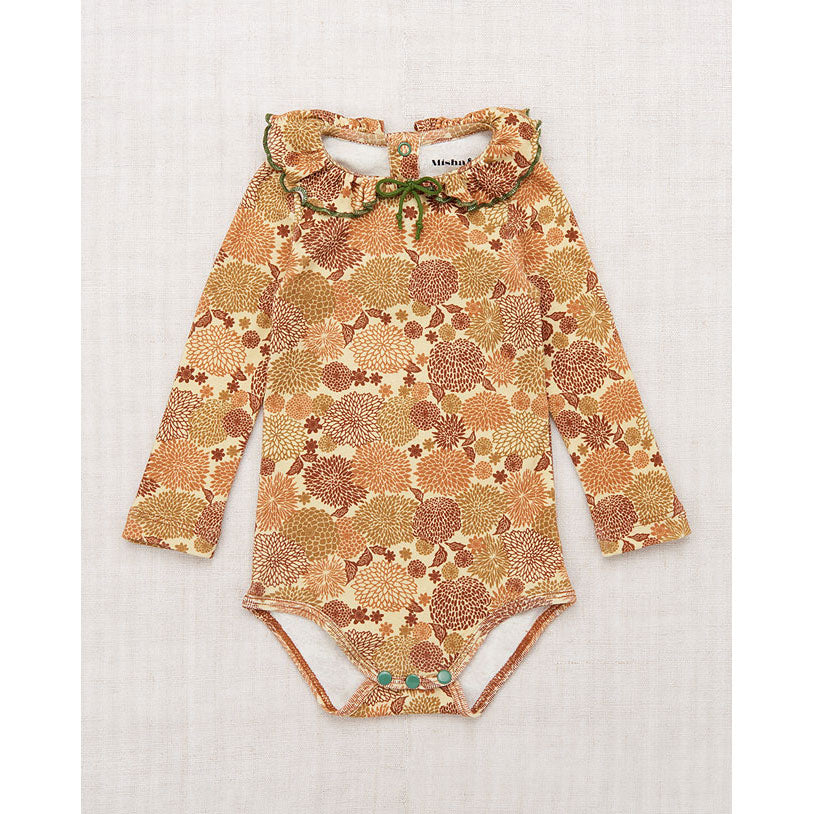 Misha and Puff Alabaster Chrysanthemum Pattie Onesie