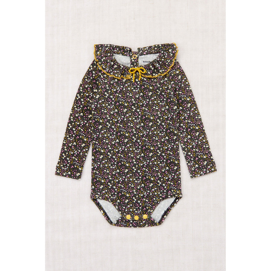 Misha and Puff Carbon/Periwinkle Mini Floral Pattie Onesie – Ladida