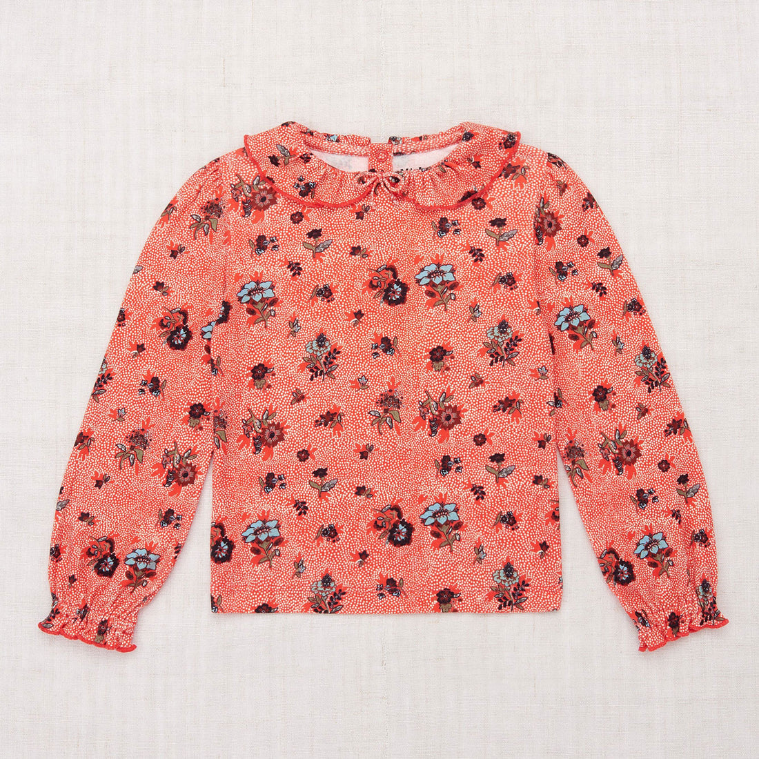 Misha and Puff Pattie Top - Red Flame Holyoke Floral