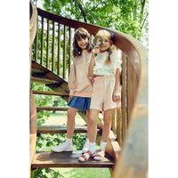 Philosophy Light Blue Denim Pleated Skirt