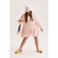Philosophy Pink Small Rose Lace Trim Dress