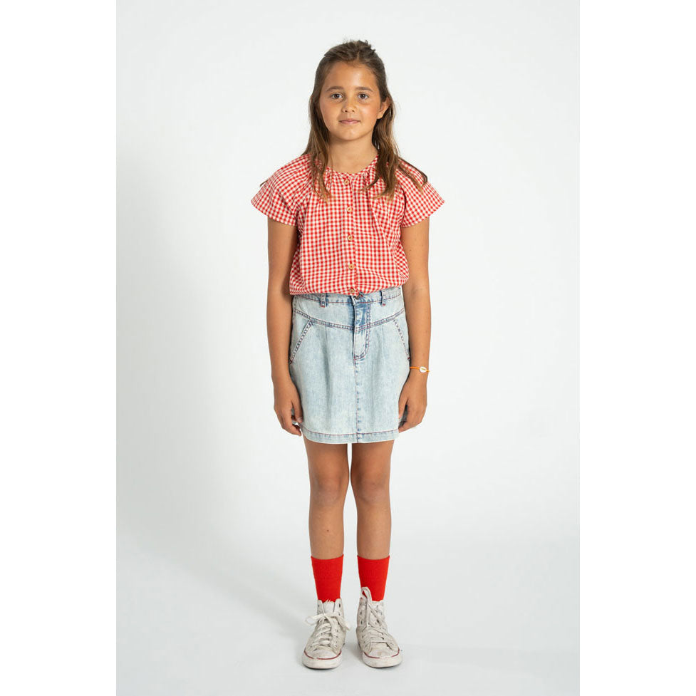Piupiuchick Blue/Light Denim Skirt