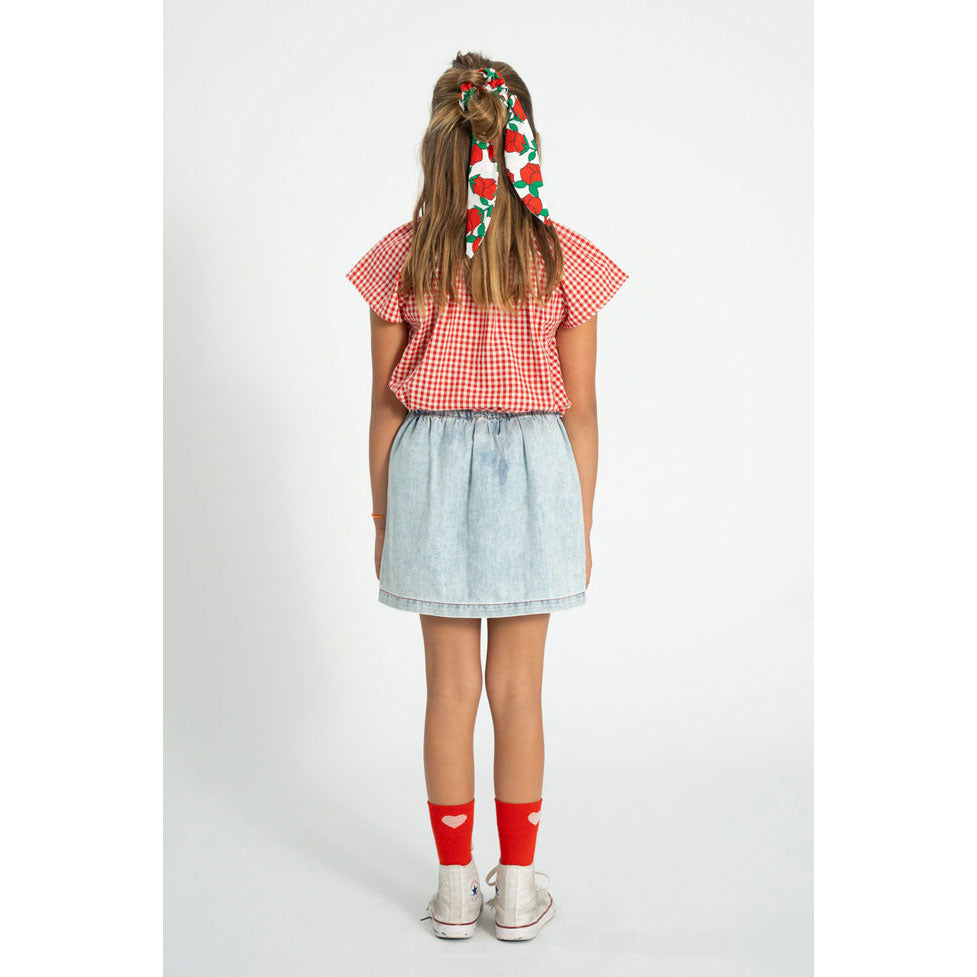 Piupiuchick Blue/Light Denim Skirt