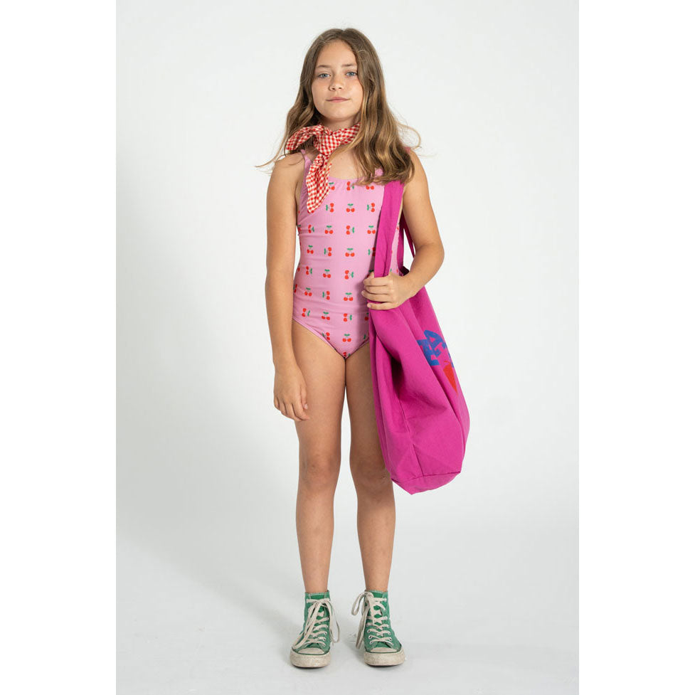 Piupiuchick Pink Cherries All Over Swimsuit