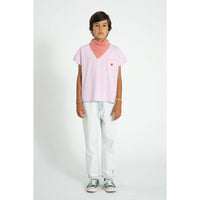 Piupiuchick Lilac "A" Print T-Shirt