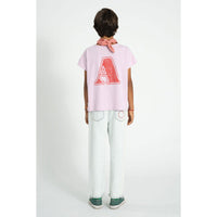 Piupiuchick Lilac "A" Print T-Shirt