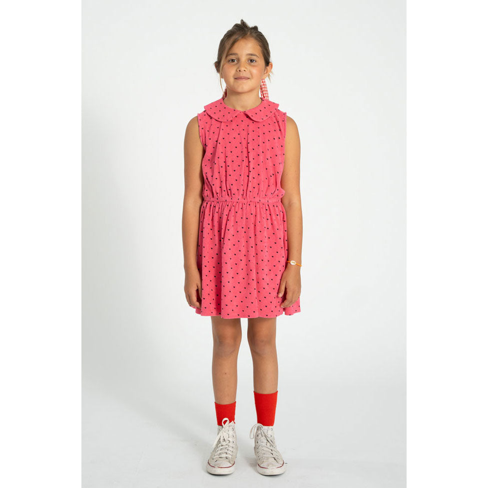 Piupiuchick Pink/Black Hearts All Over Dress