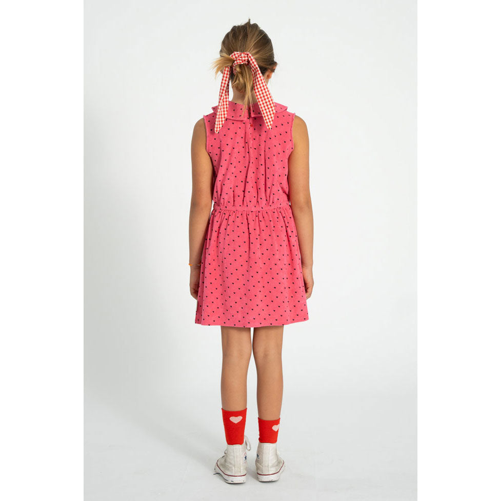 Piupiuchick Pink/Black Hearts All Over Dress