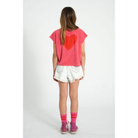 Piupiuchick Pink "Amour" Print Top