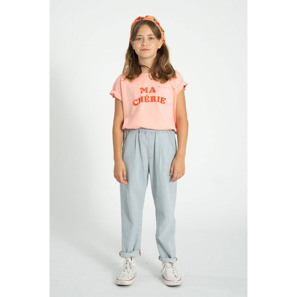Piupiuchick Light Pink "Ma Cherie" Print T-Shirt