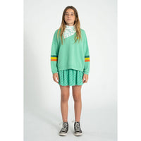 Piupiuchick Green/Black Hearts All Over Skirt