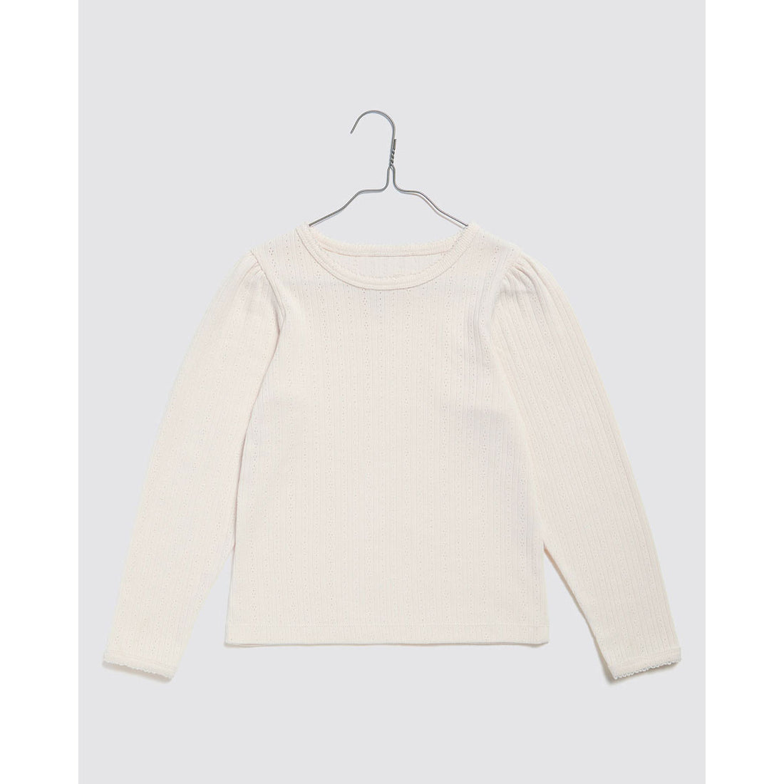 Little Cotton Clothes Buttermilk Pointelle Long Sleeve T-Shirt