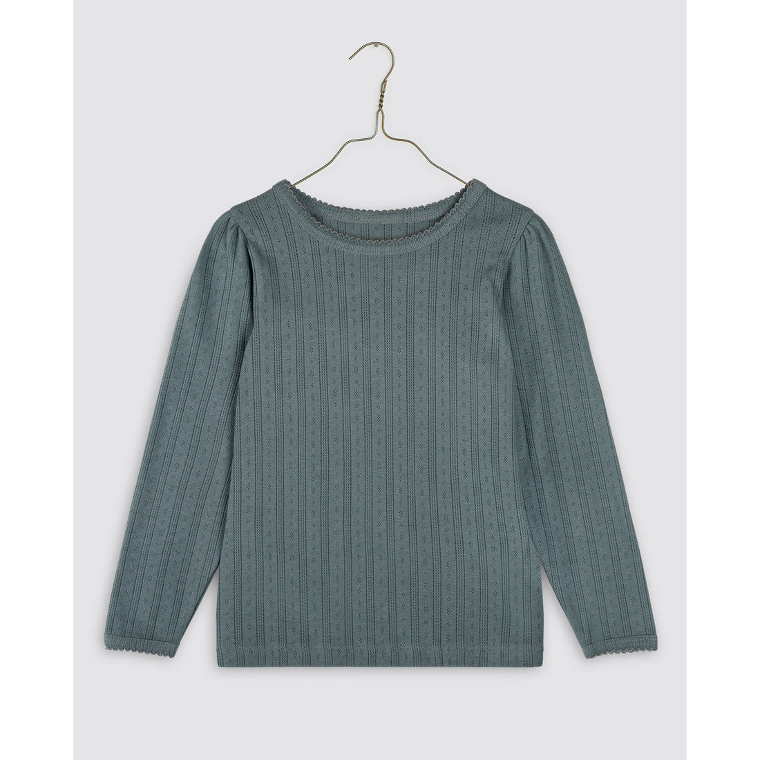 Little Cotton Clothes Slate Pointelle Tee