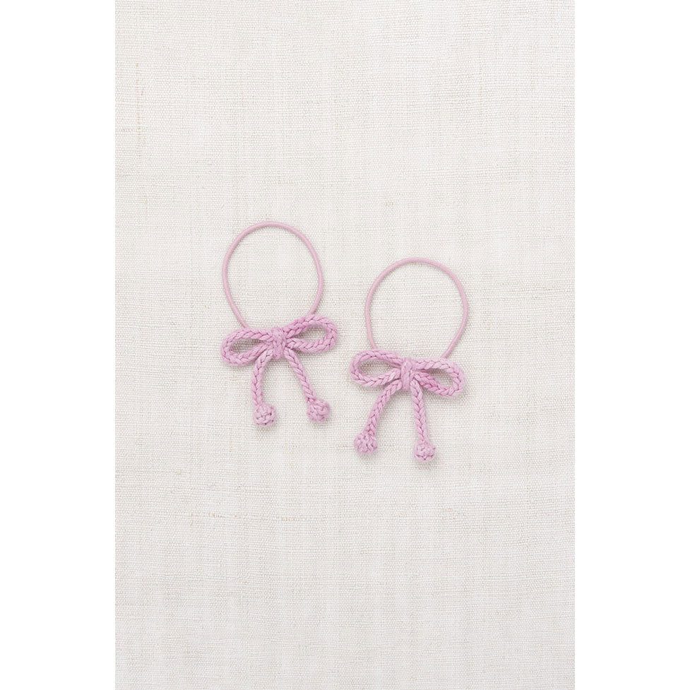 Misha and Puff Hazy Lilac Popcorn Bow Elastic