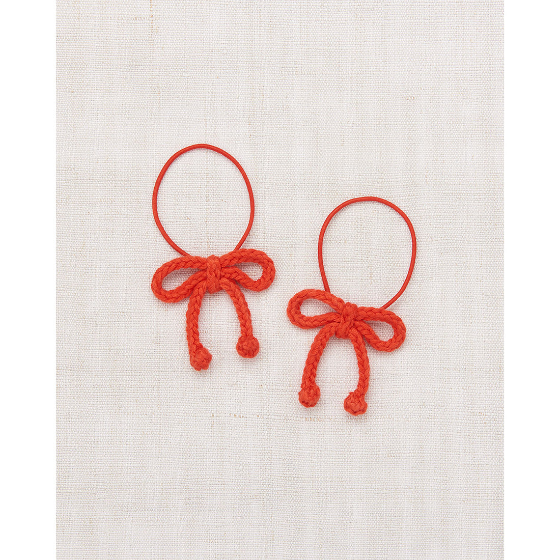 Misha and Puff Persimmon Popcorn Bow Elastic Set