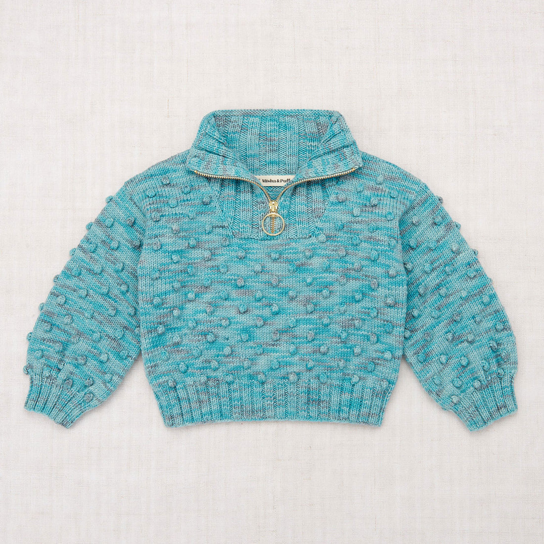 misha&puff■Ruffle Capelet■Lake misha&puff】Ruffle Capelet Lake 4-6y