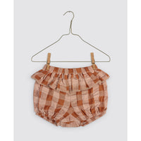Little Cotton Clothes Seersucker Gingham Poppy Frilly Bloomers