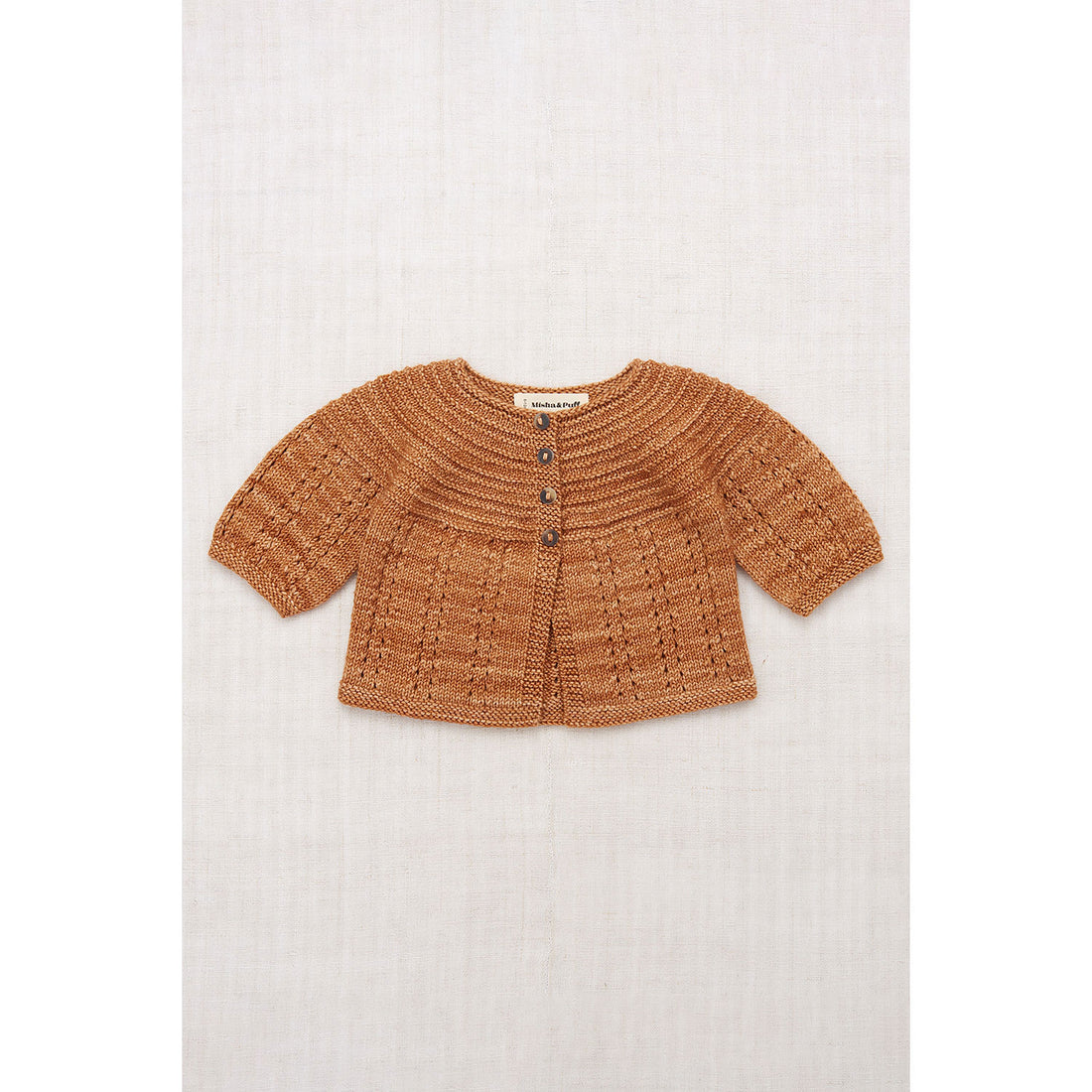 Misha and Puff Rose Gold Pram Cardigan