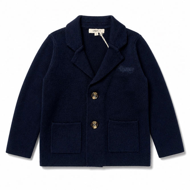 Arza Navy Knit Blazer