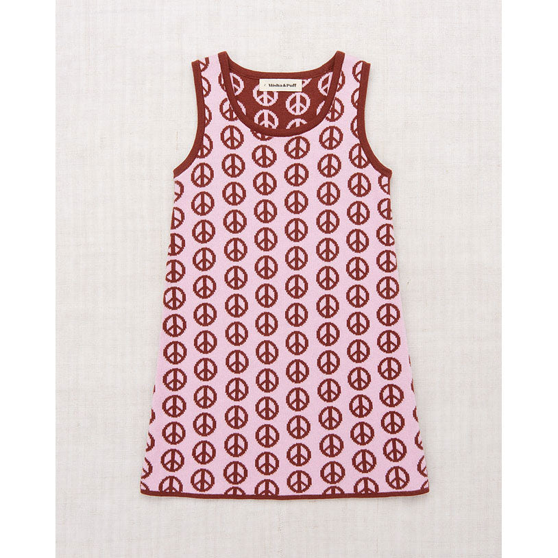 Misha and Puff  Pink Lilac Peace Jacquard Prudence Dress