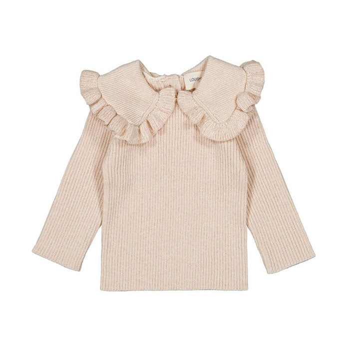 Louis Louise Cream Knit Alinou Baby Pullover