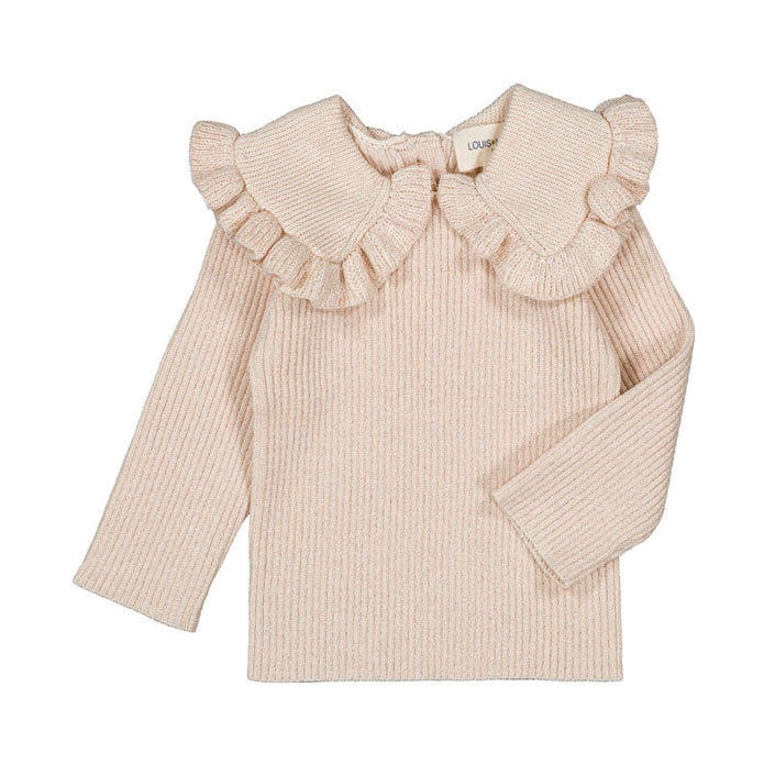 Louis Louise Cream Knit Alinou Baby Pullover