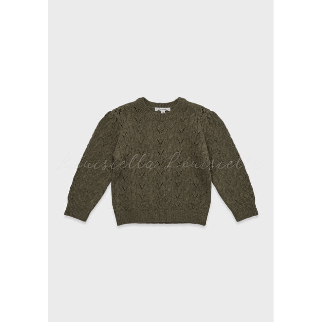 Louisiella Khaki Benicilla Knit Pullover