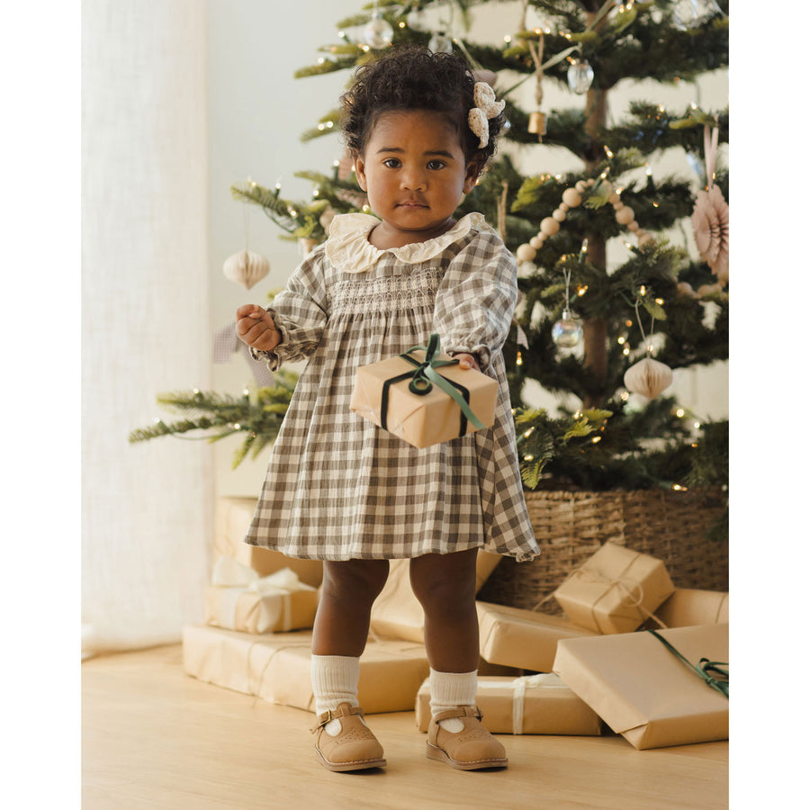 Quincy Mae Forest Check Callie Dress