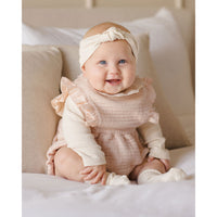 Quincy Mae Antique Ruffle Bubble Romper