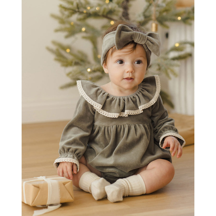 Quincy Mae Forest Wendy Romper