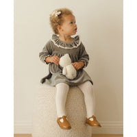 Quincy Mae Forest Velour Baby Dress