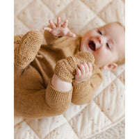 Quincy Mae Speckled Golden Knit Pant