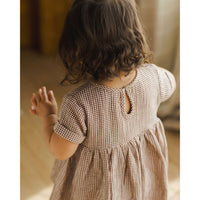 Quincy Mae Plum Gingham Brielle Dress