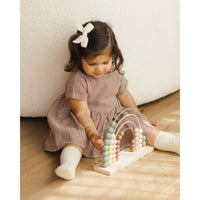 Quincy Mae Plum Gingham Brielle Dress