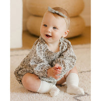 Quincy Mae Green Garden Eden Romper