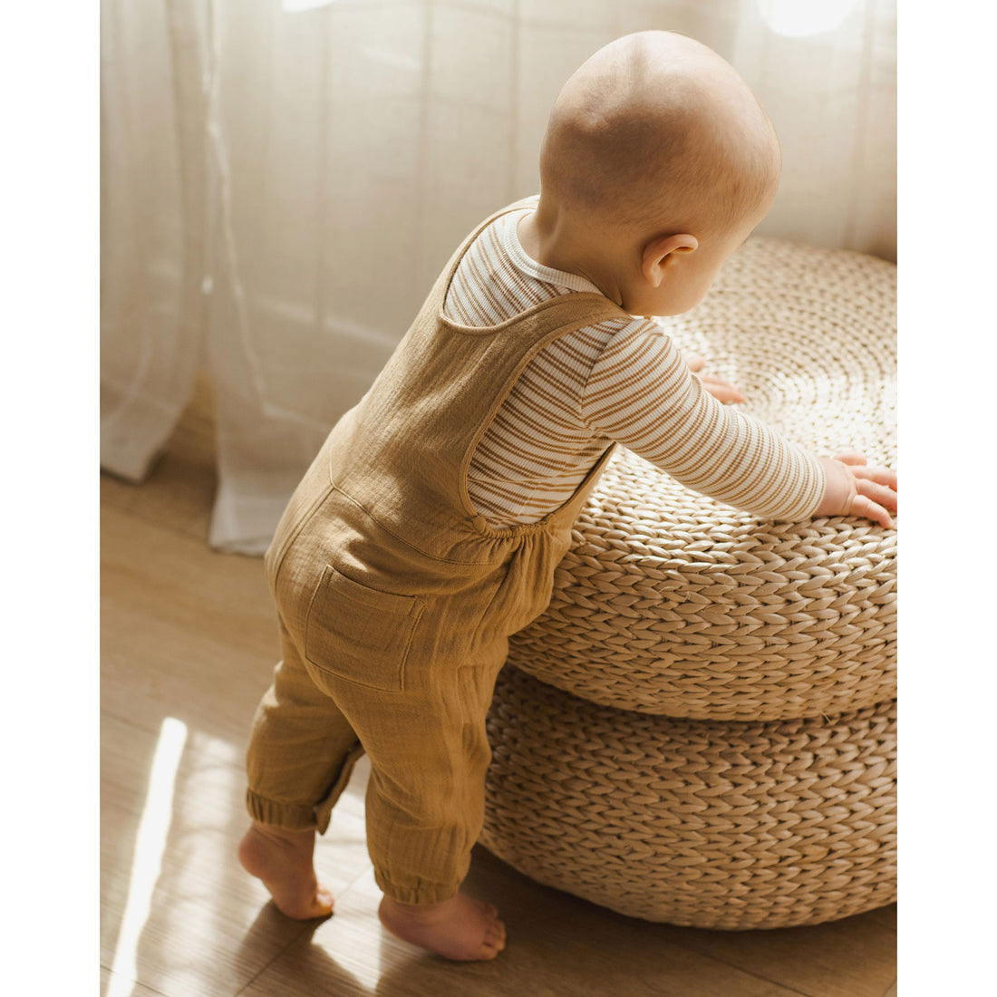 Quincy Mae Golden Baby Overall