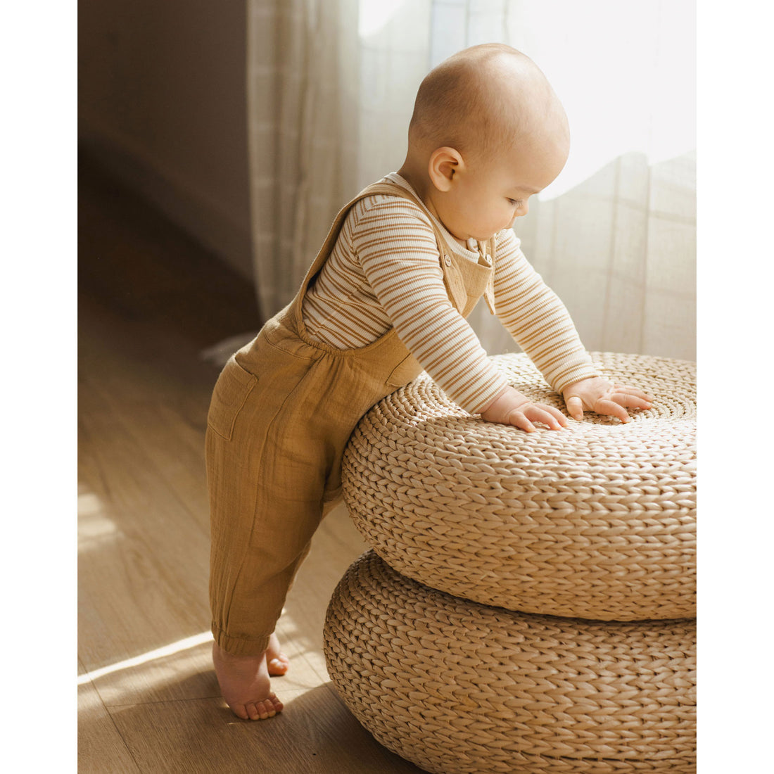 Quincy Mae Golden Baby Overall