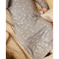 Quincy Mae Dust Blue Baby Gown + Hat Set