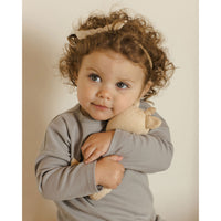 Quincy Mae Dusty Blue Long Sleeve Tee