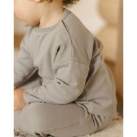 Quincy Mae Dusty Blue Long Sleeve Tee